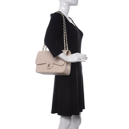 Chanel Caviar Quilted Jumbo Double Flap White 2 of 11