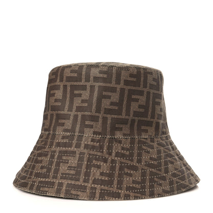 Fendi Technical Fabric FF Reversible Bucket Hat S Tobacco Beige 1 of 8