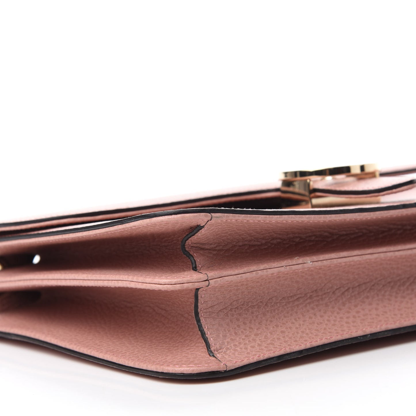 Dollar Calfskin Interlocking G Shoulder Bag Soft Pink