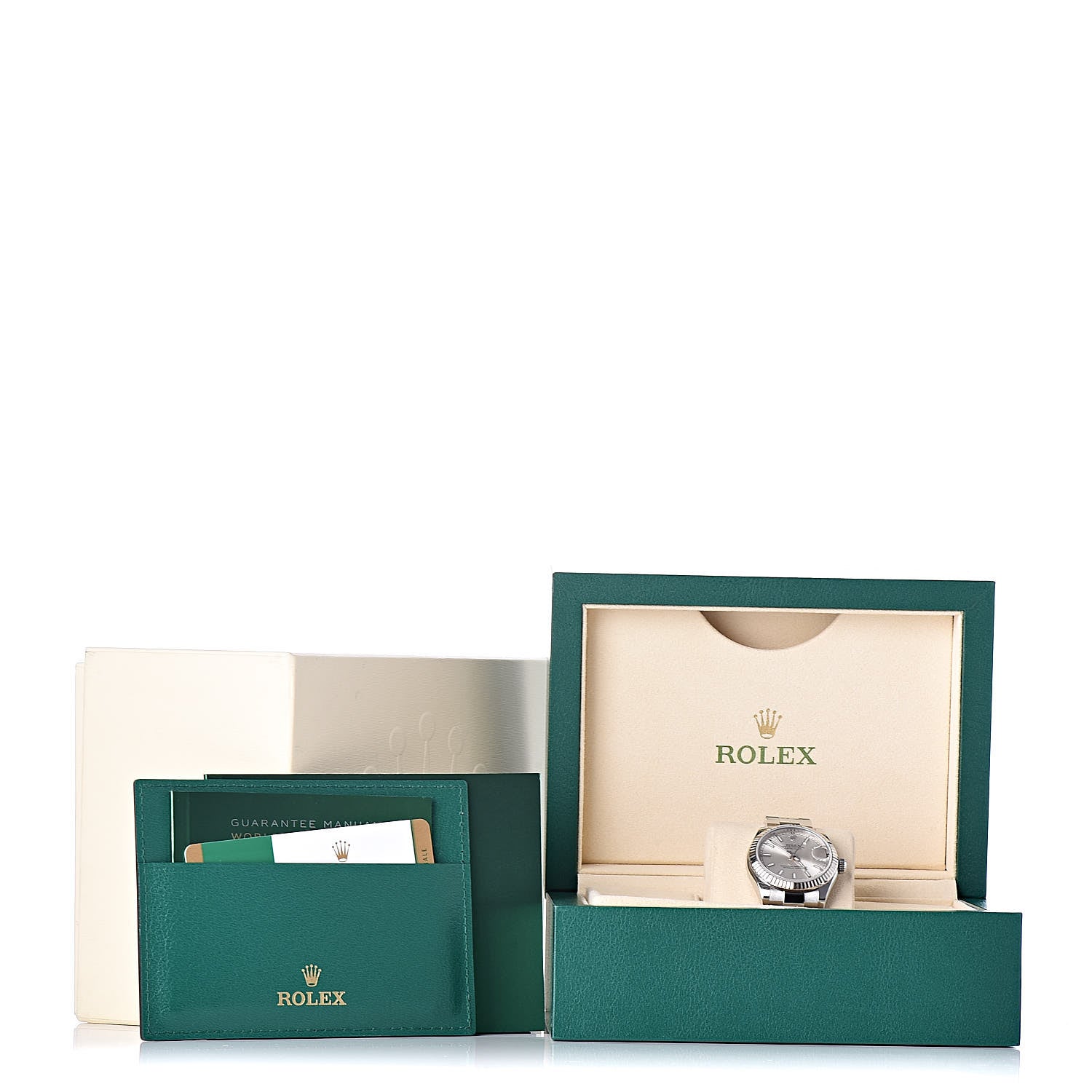 Rolex Stainless Steel 18K White Gold 31mm Oyster Perpetual Datejust Watch Silver 178274 7 of 7