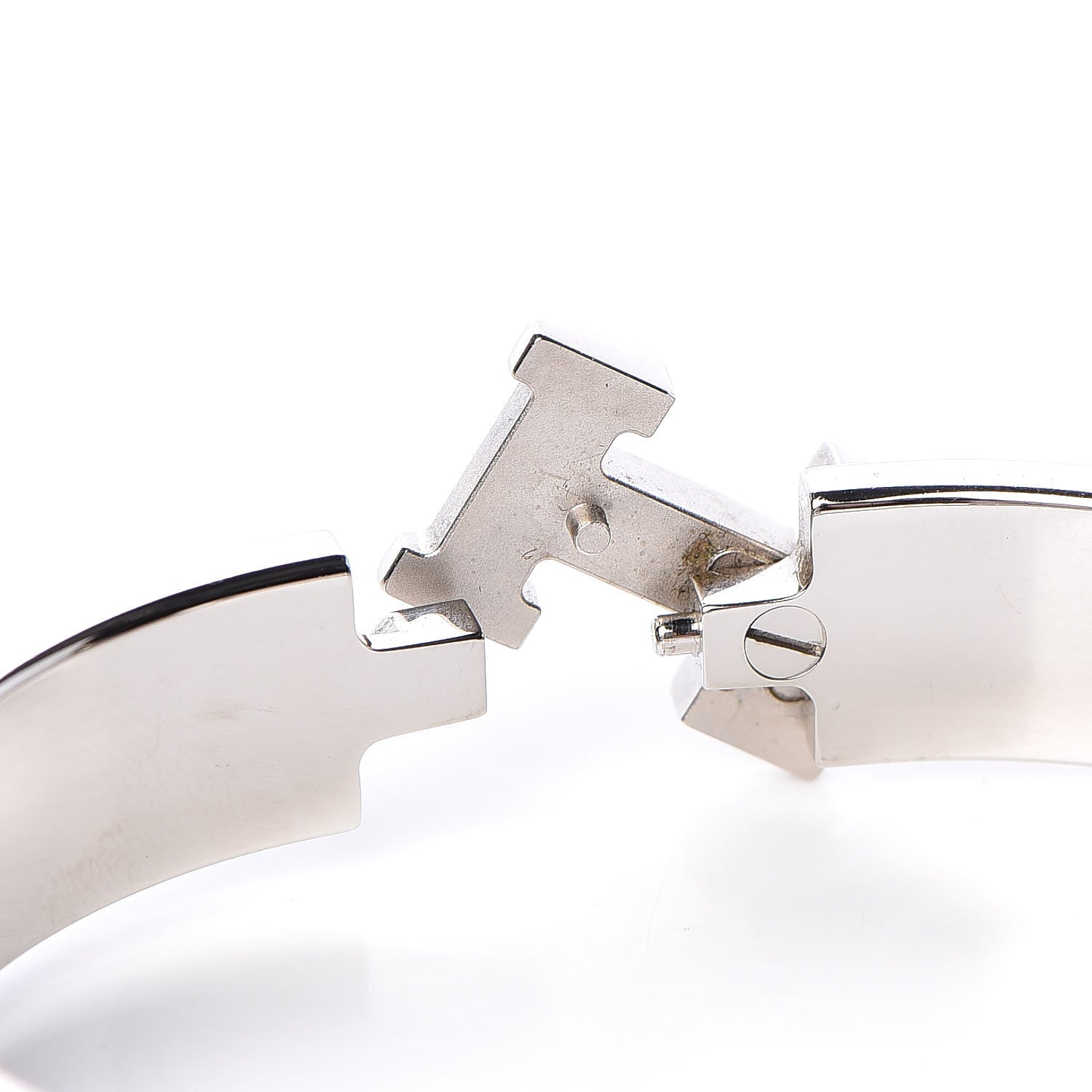 Hermes Enamel Narrow Clic Clac H Bracelet PM Gris Macadam 5 of 6