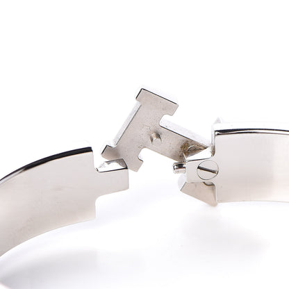 Hermes Enamel Narrow Clic Clac H Bracelet PM Gris Macadam 5 of 6