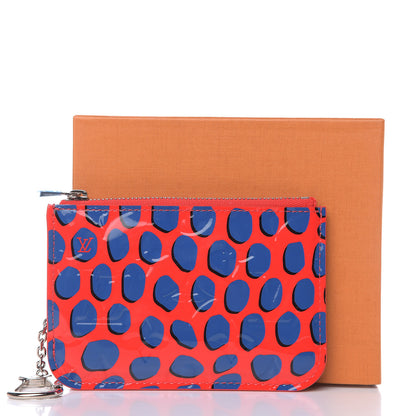 Louis Vuitton Vernis Jungle Dots Key Pouch Coquelicot Denim 9 of 9