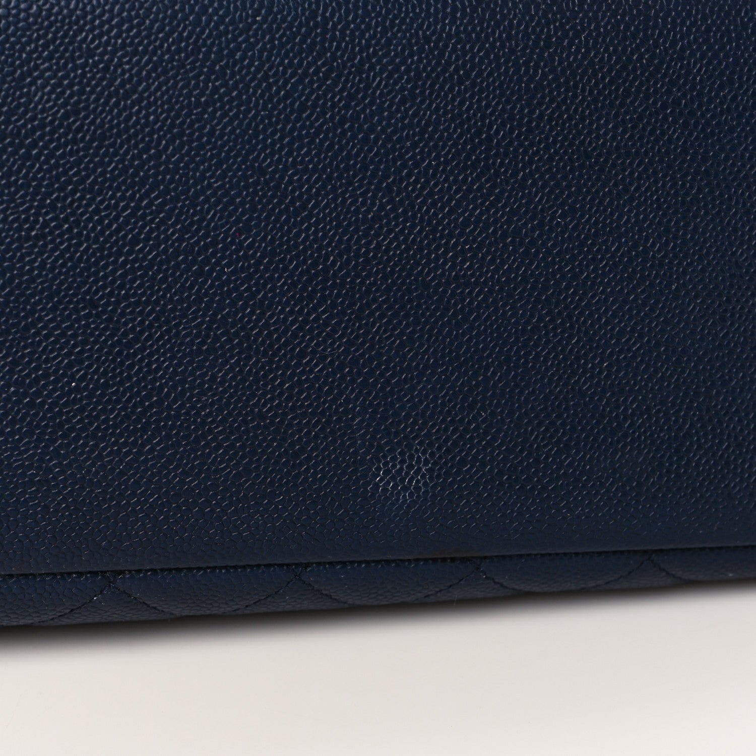 Chanel Caviar Quilted Grand Shopping Tote GST Dark Navy Blue 10 of 11