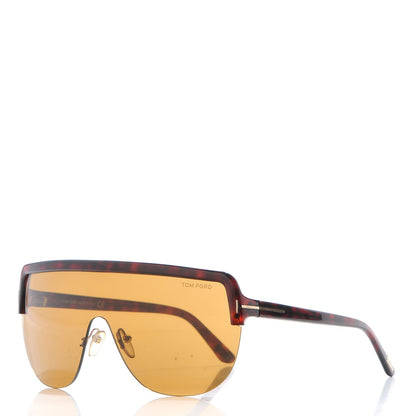 Tom Ford Angus Shield Sunglasses TF560 Brown 1 of 7