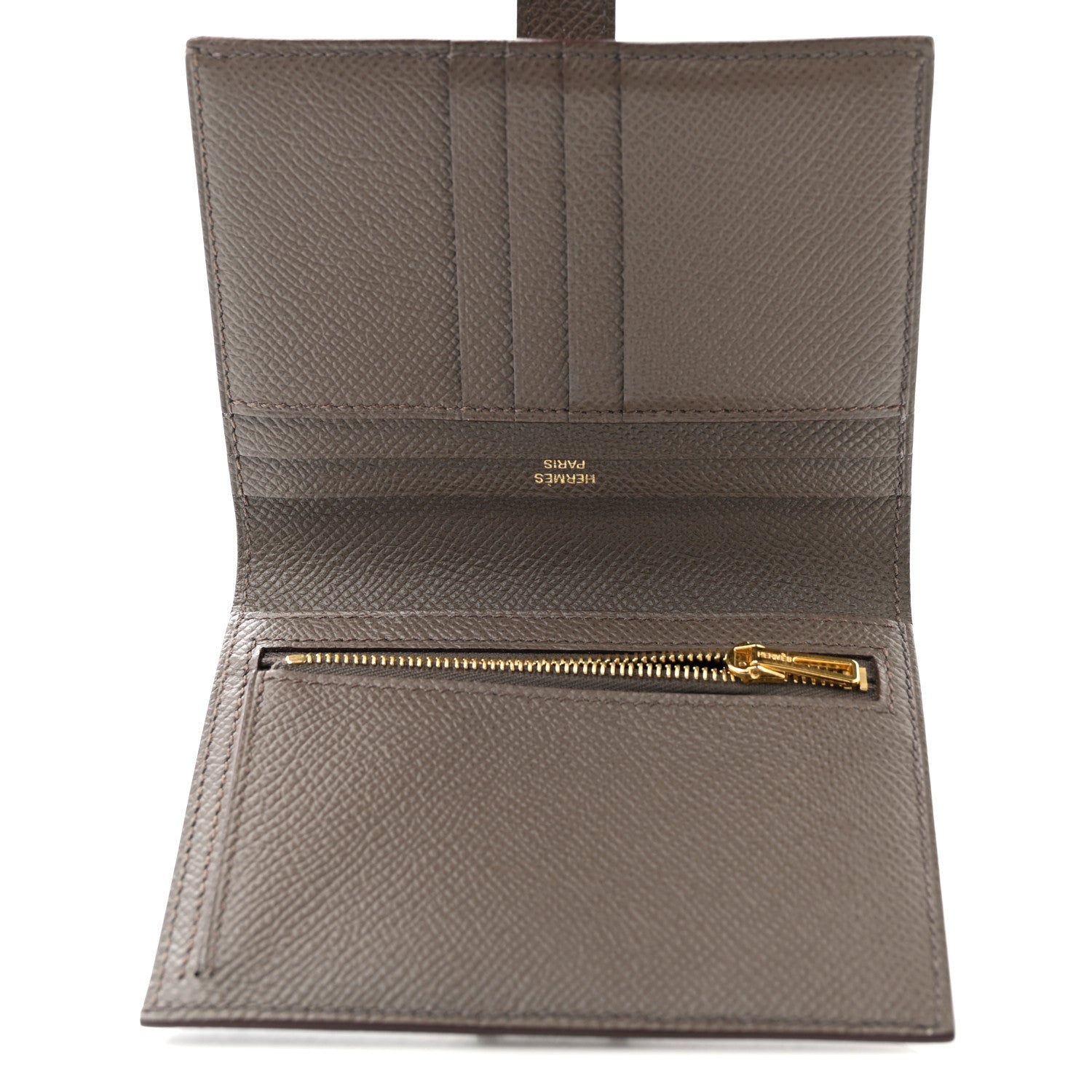 Hermes Epsom Bearn Compact Wallet Etain 5 of 8