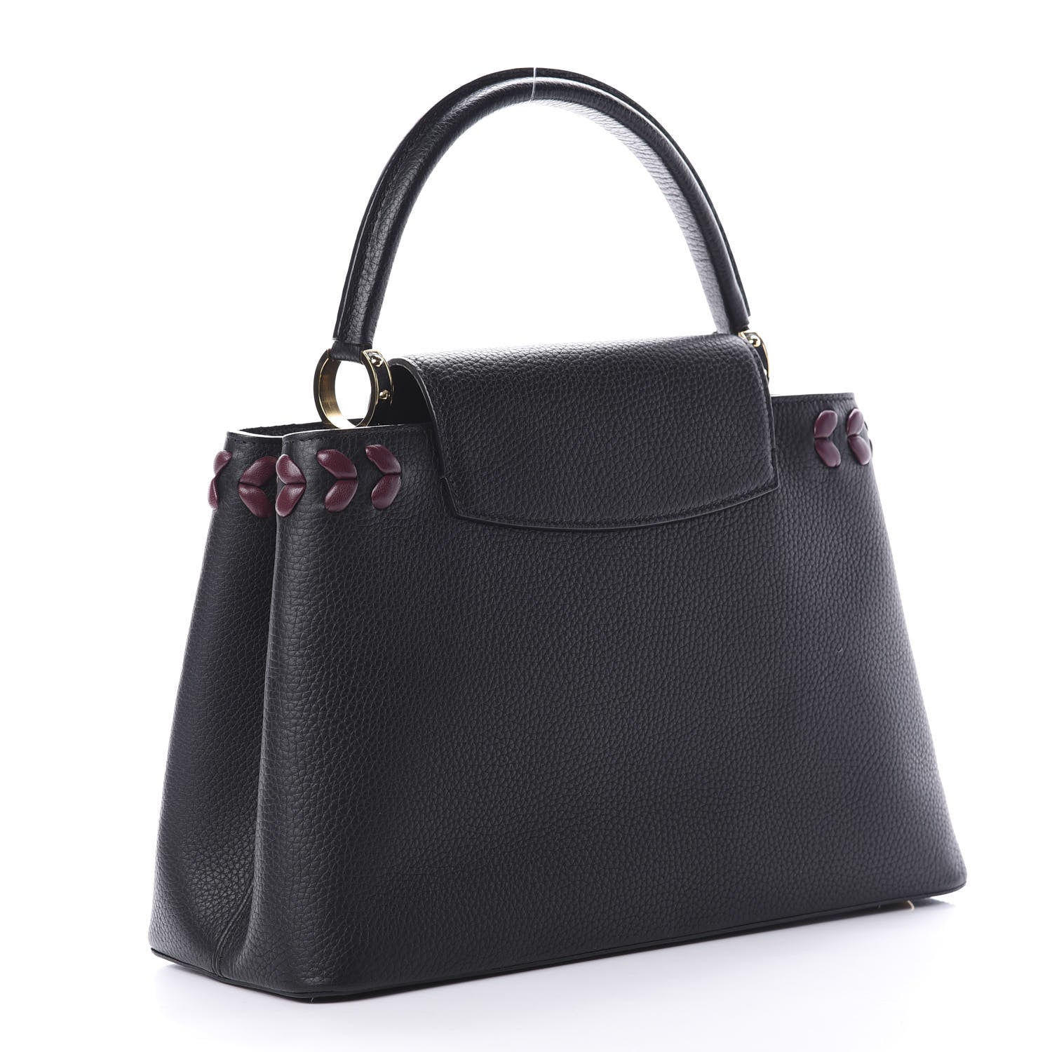 Louis Vuitton Taurillon Lambskin Capucines MM Black 3 of 11