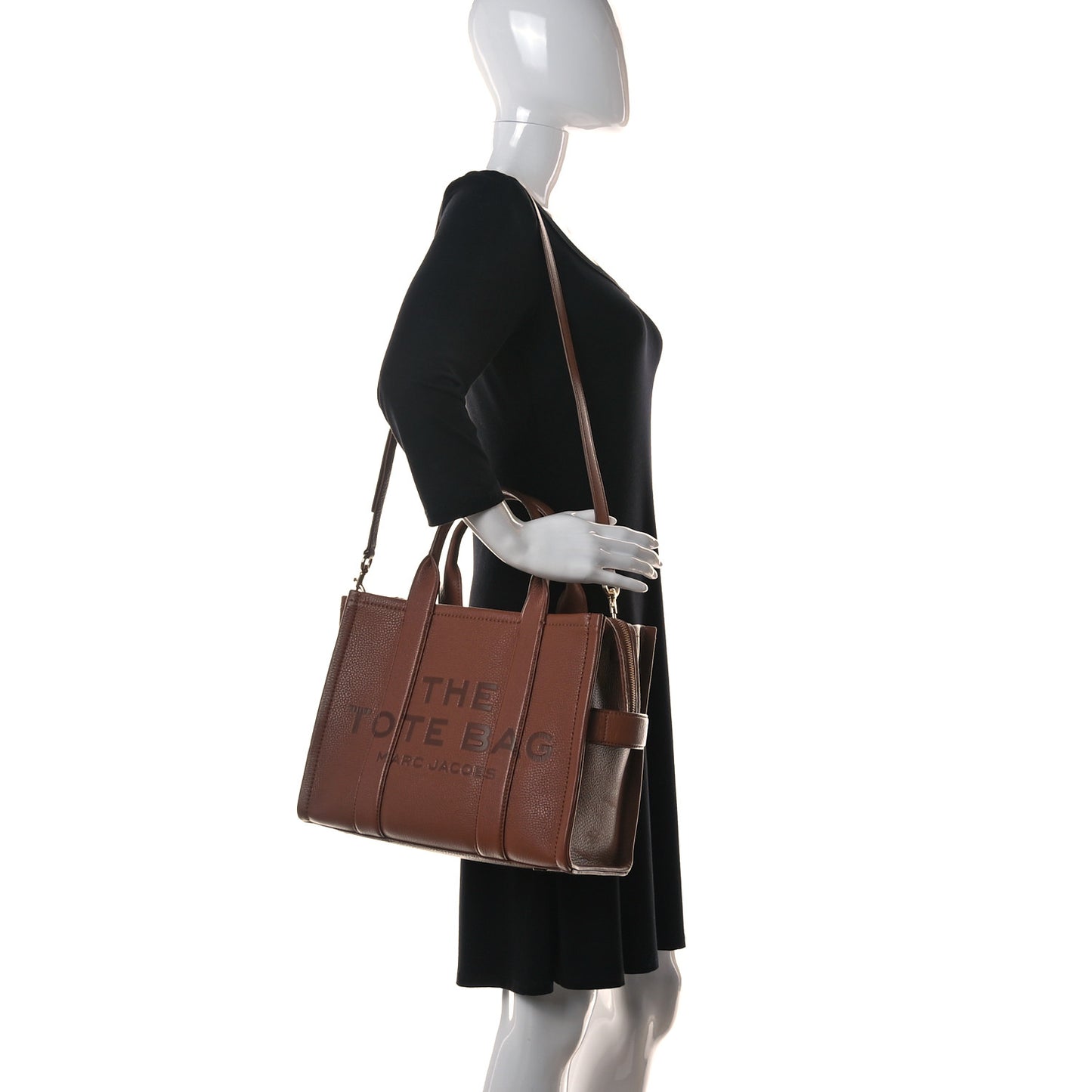 Grained Calfskin Medium The Tote Bag Argan Oil