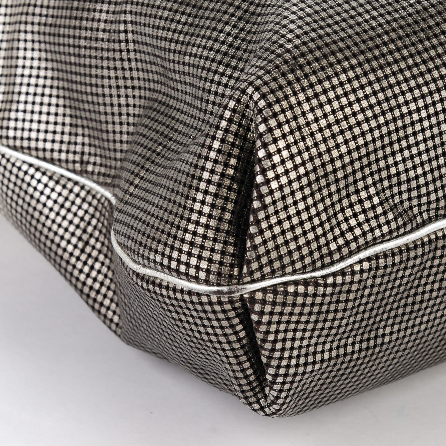 Chanel Metallic Perforated Lambskin Hollywood Hobo Silver 7 of 11