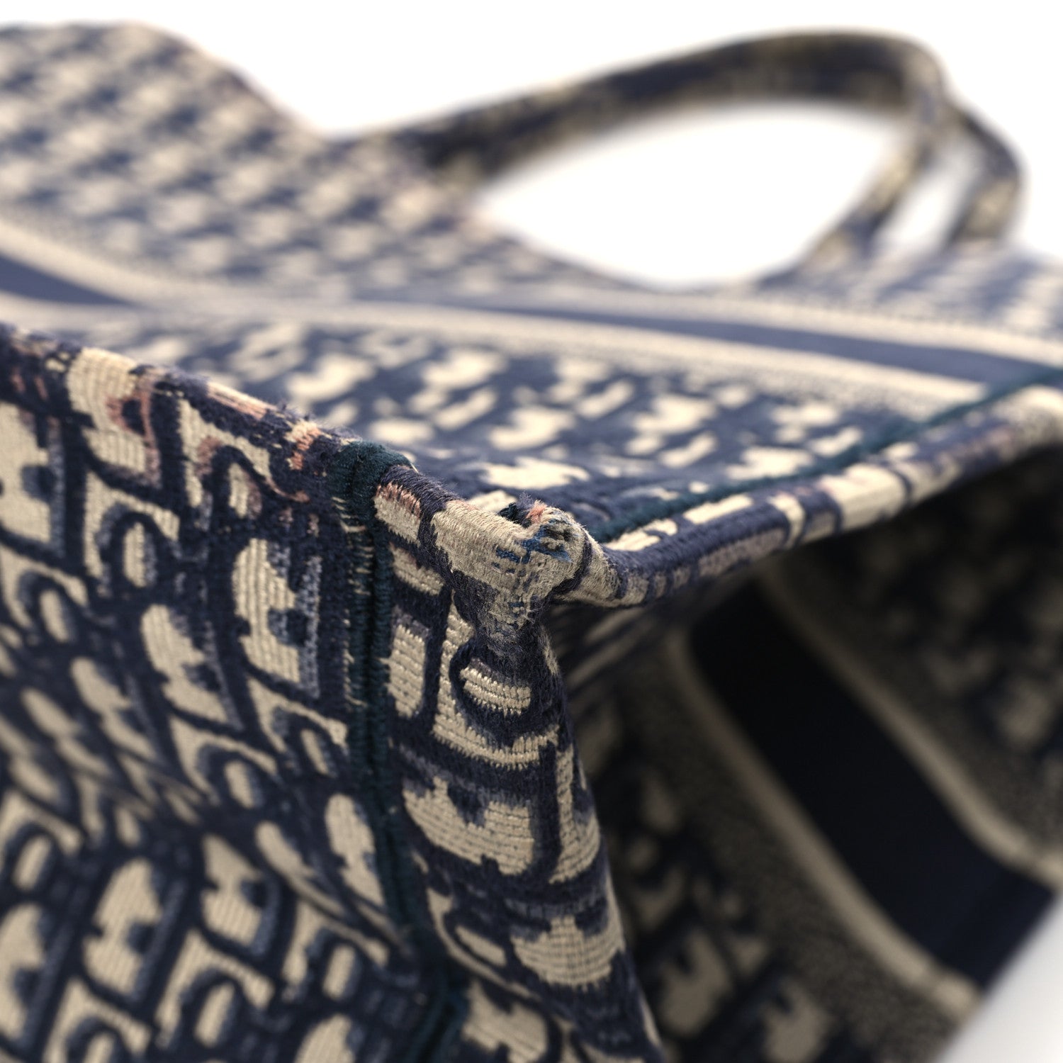 Christian Dior Oblique Large Book Tote Blue Multicolor 12 of 15