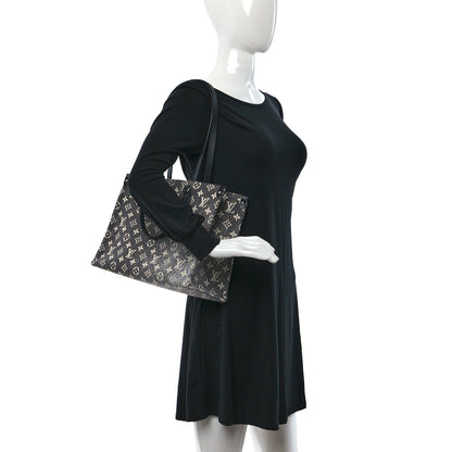 Louis Vuitton Monogram Jacquard Denim Onthego MM Black 2 of 8