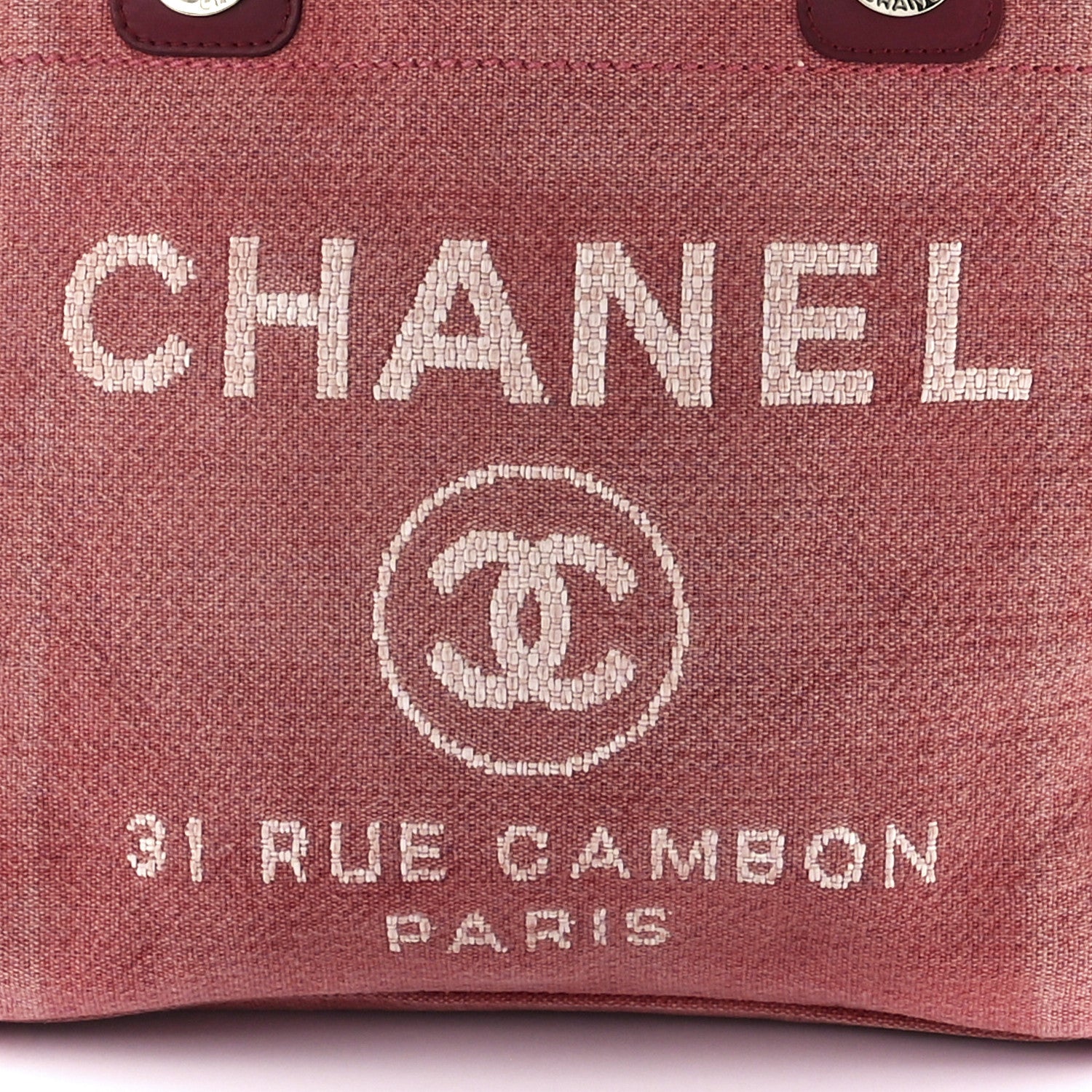 Chanel Canvas Mini Deauville Tote Red 8 of 11