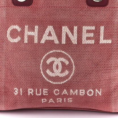 Chanel Canvas Mini Deauville Tote Red 8 of 11
