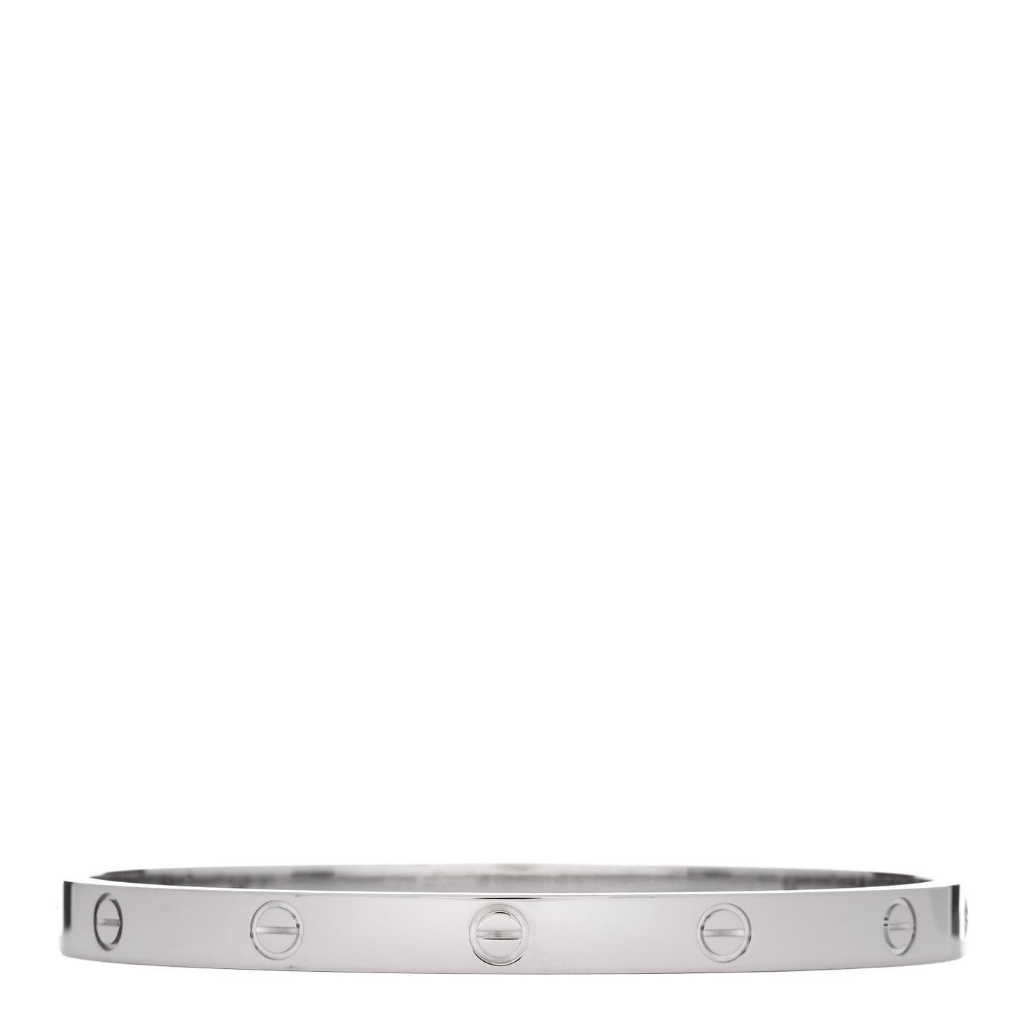 18K White Gold LOVE Bracelet 20