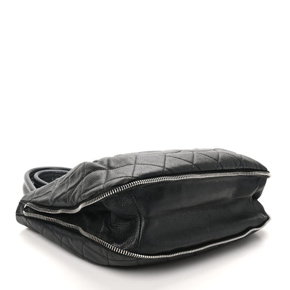Chanel Caviar Quilted CC Zip Around Shoulder Bag Black 4 of 10