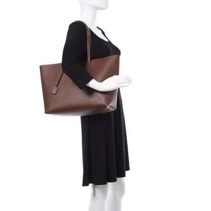 Saint Laurent Calfskin Large Shopping Tote Old Brandy 2 of 11