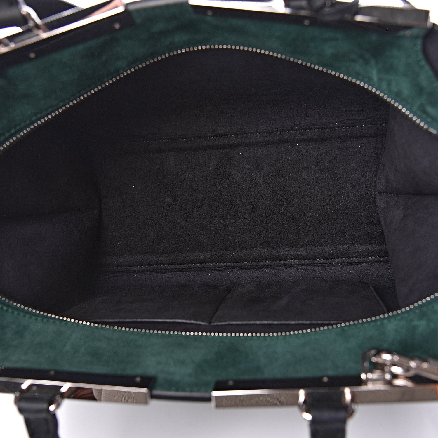 Fendi Vitello Baltico Kore Petite 3Jours Tote Black Verde Prato 5 of 10