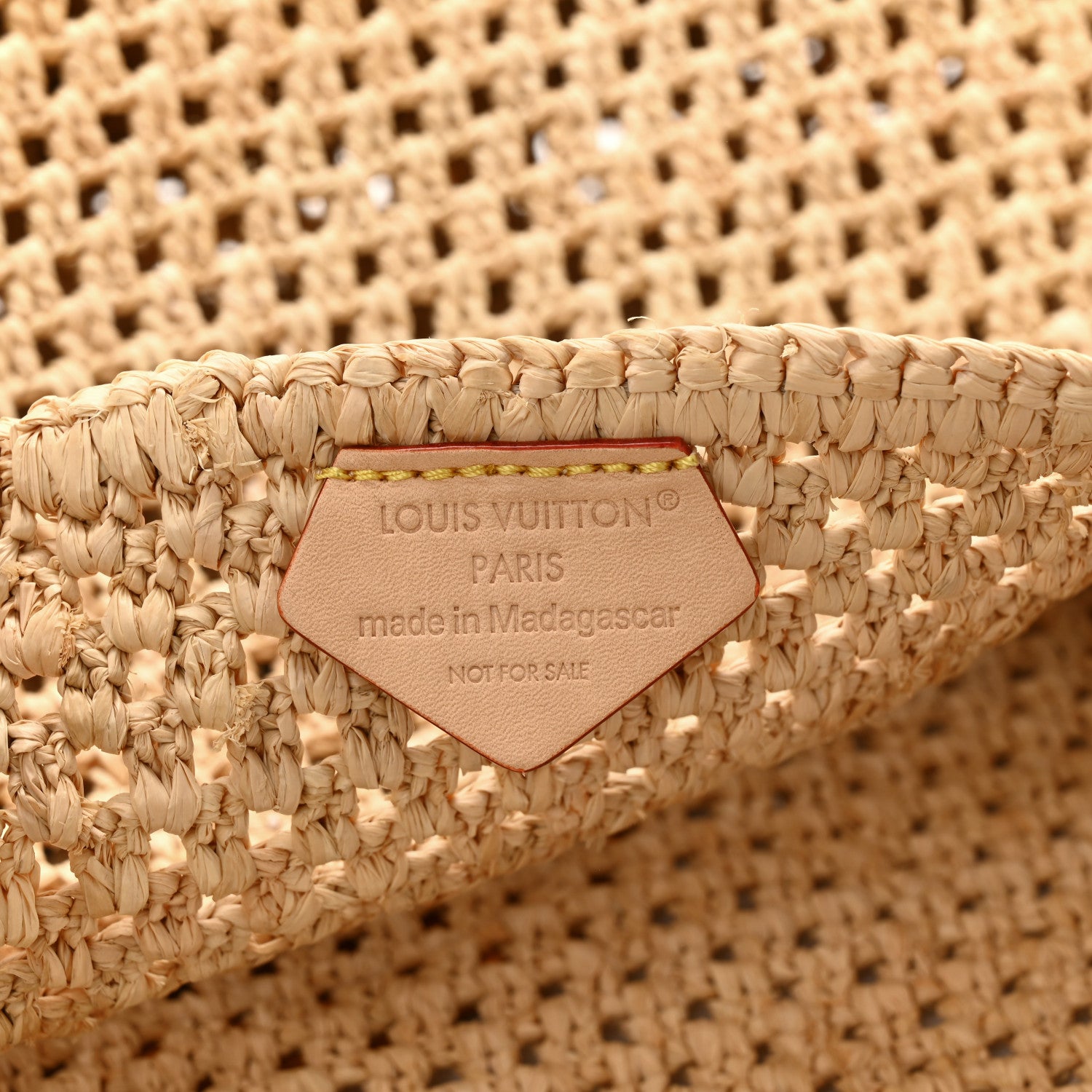 Louis Vuitton Raffia Calfskin By The Pool OnTheGo MM Natural 6 of 9