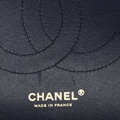 Chanel Caviar Quilted Jumbo Double Flap Navy Blue 11 of 12