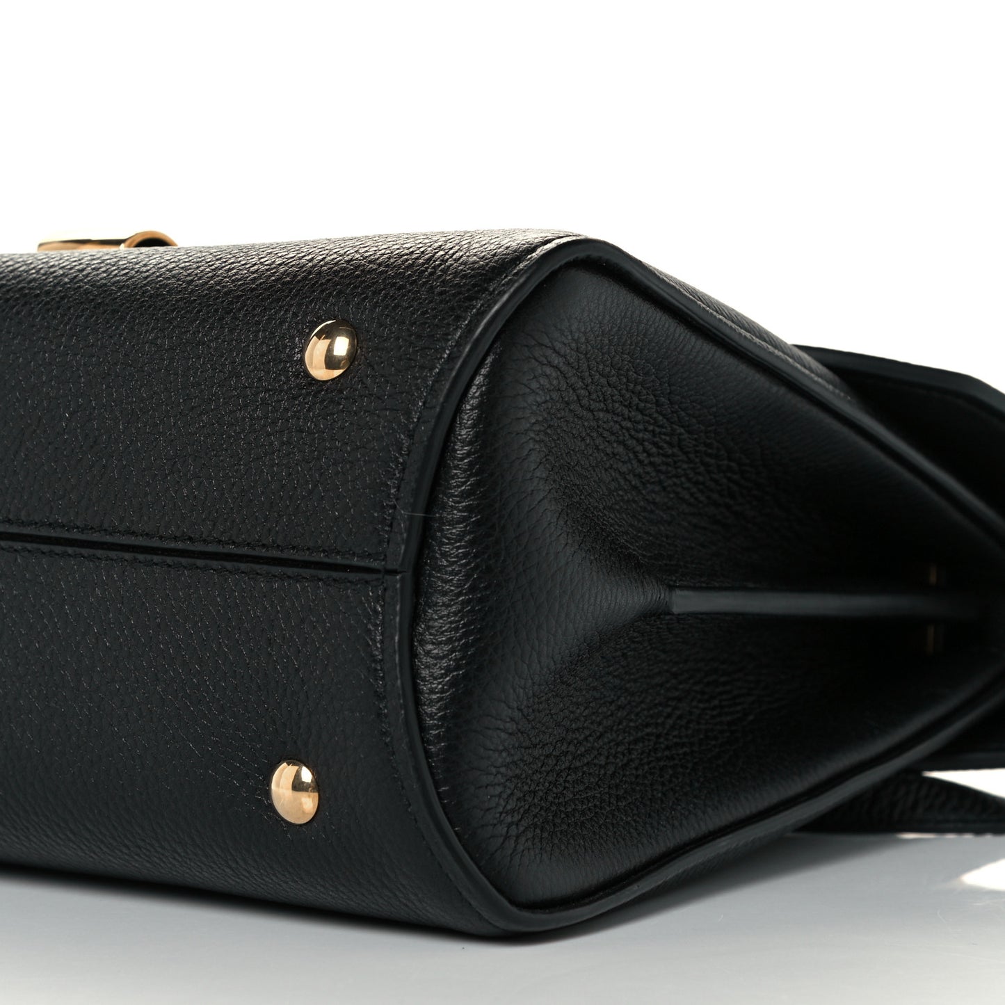 Calfskin Small Margot Top Handle Satchel Black