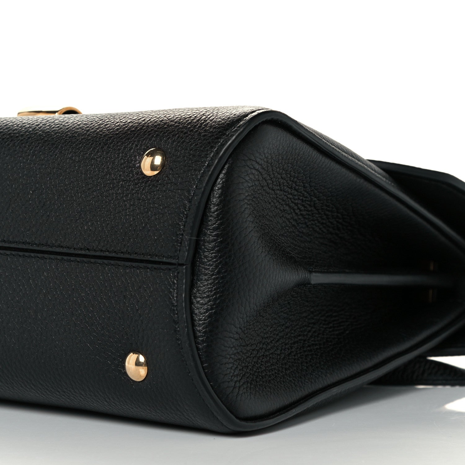 Salvatore Ferragamo Calfskin Small Margot Top Handle Satchel Black 10 of 10