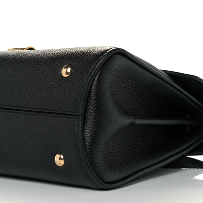 Salvatore Ferragamo Calfskin Small Margot Top Handle Satchel Black 10 of 10