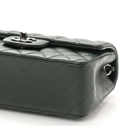 Chanel Lambskin Quilted Mini Rectangular Flap Green 9 of 9
