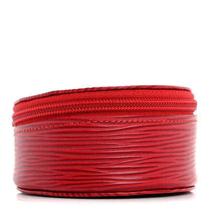 Louis Vuitton Epi Ecrin Bijoux 8cm Jewelry Box Case Castillan Red 4 of 6