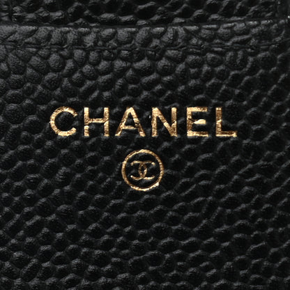 Chanel Caviar Quilted Compact Flap Wallet Black 6 of 8