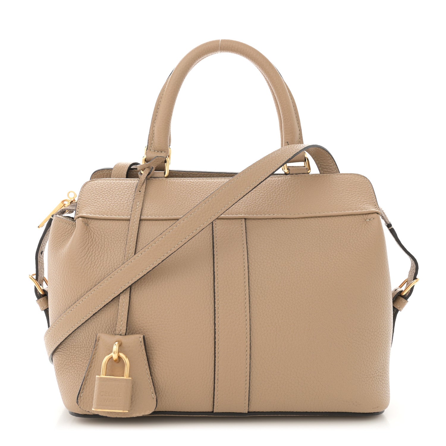 Celine Grained Calfskin Small Cabas De France Dune 1 of 12