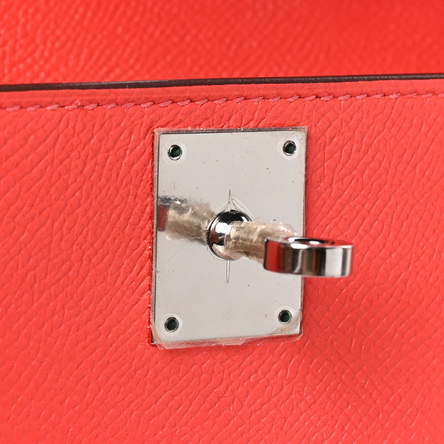 Epsom Kelly Cut Clutch Pochette Rose Jaipur