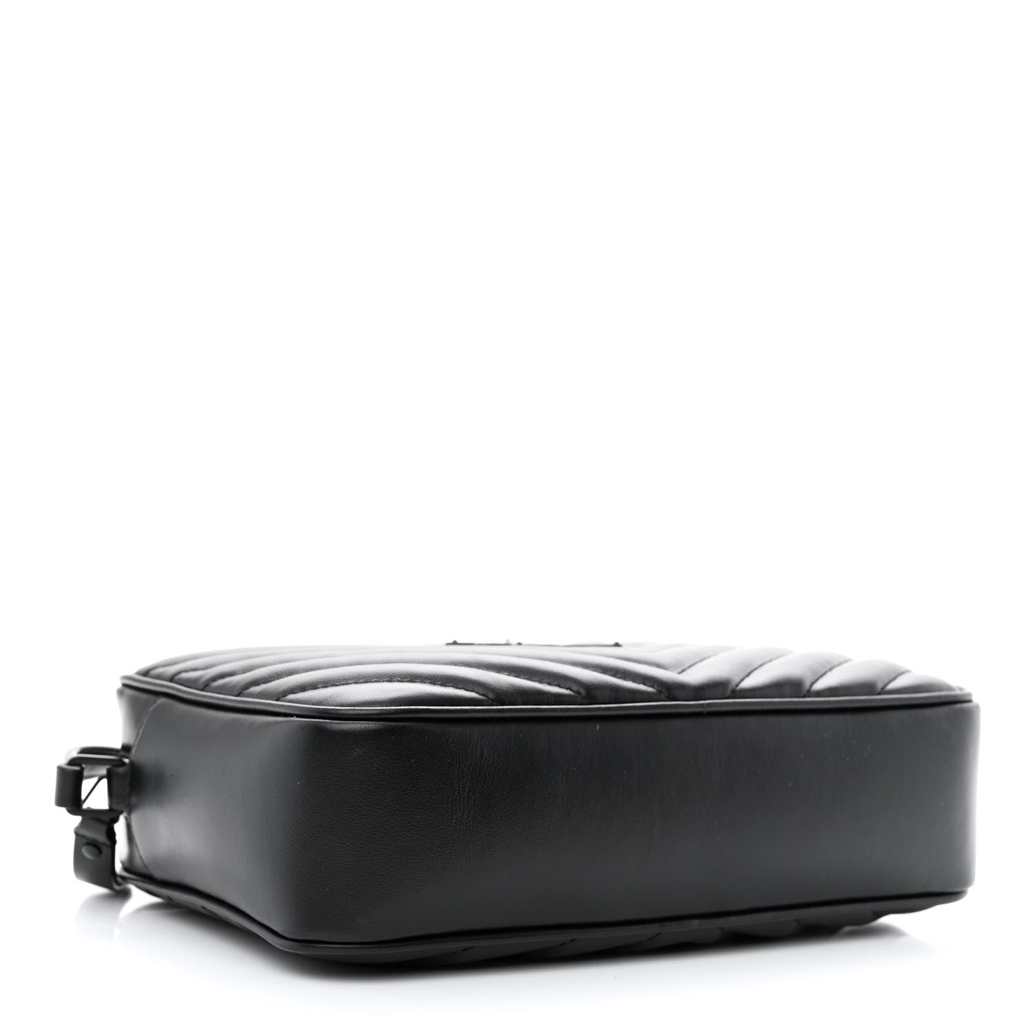 Saint Laurent Calfskin Matelasse Monogram Monochrome Lou Camera Bag Black 4 of 10