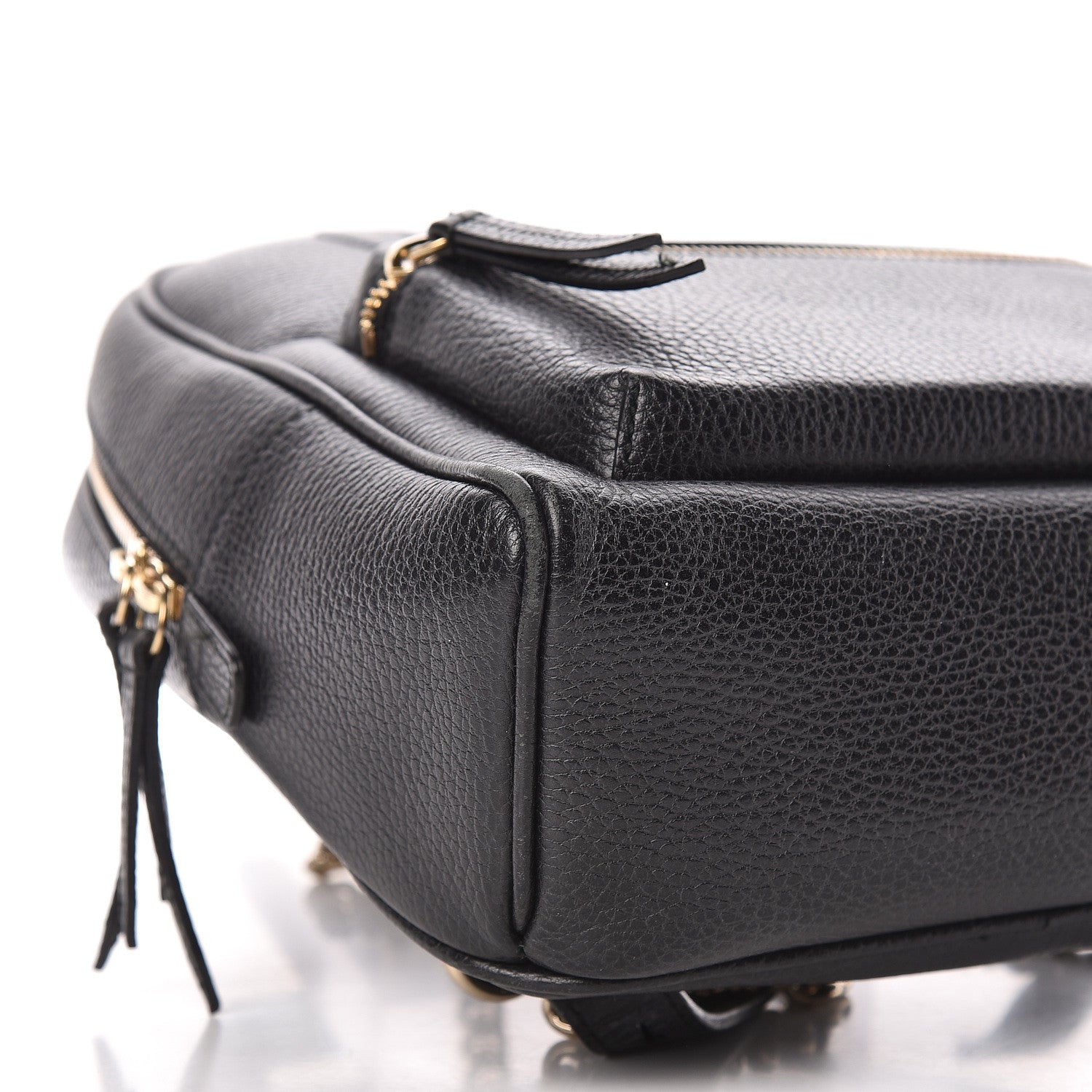 Gucci Pebbled Calfskin Soho Chain Backpack Black 8 of 18