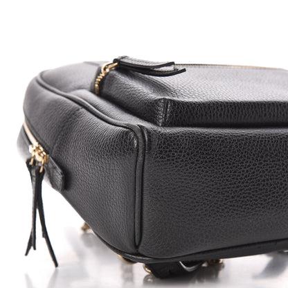 Gucci Pebbled Calfskin Soho Chain Backpack Black 8 of 18
