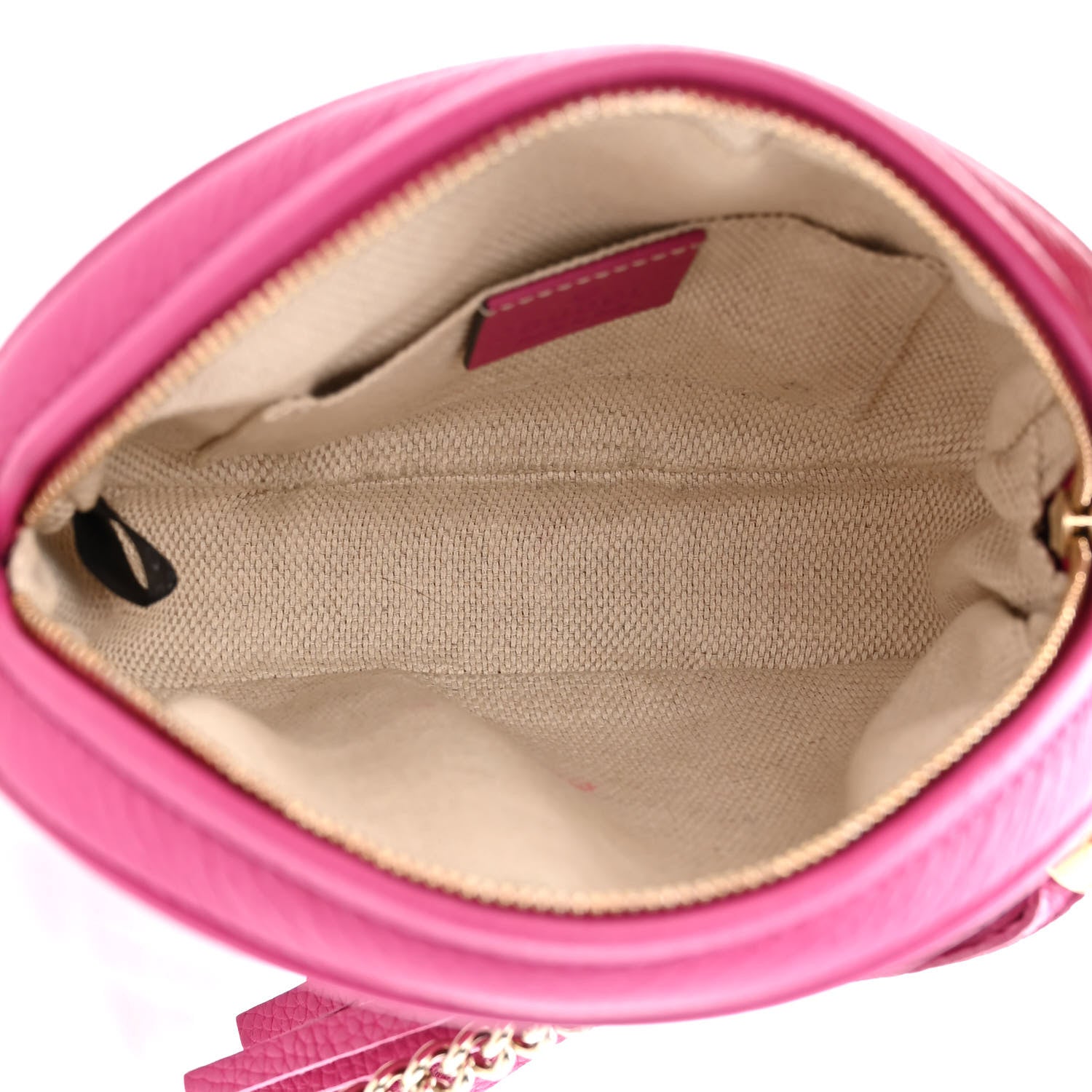 Gucci Cellarius Calfskin Mini Soho Chain Bag Bright Bouganville 5 of 10