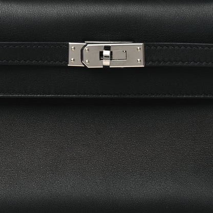 Hermes Swift Kelly Pochette Clutch Black 8 of 11