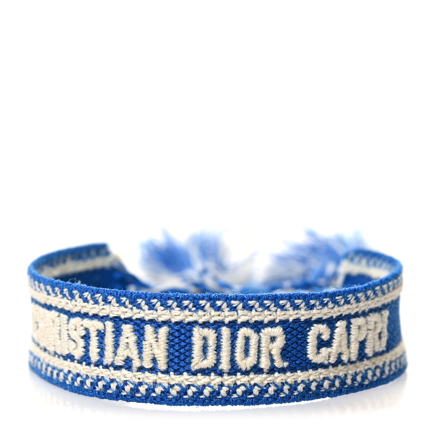 Christian Dior Woven Cotton J'Adior Friendship Bracelet Blue 1 of 3