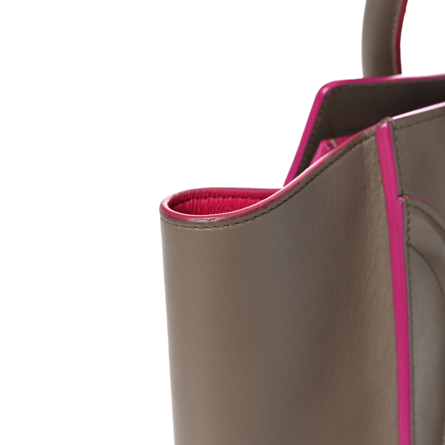 Palmelato Calfskin Micro Luggage Beige