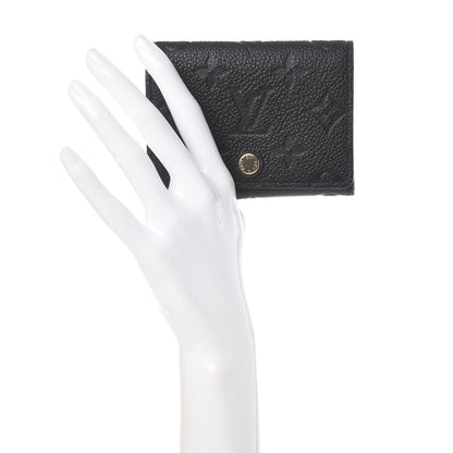Louis Vuitton Empreinte Business Card Holder Black 2 of 8