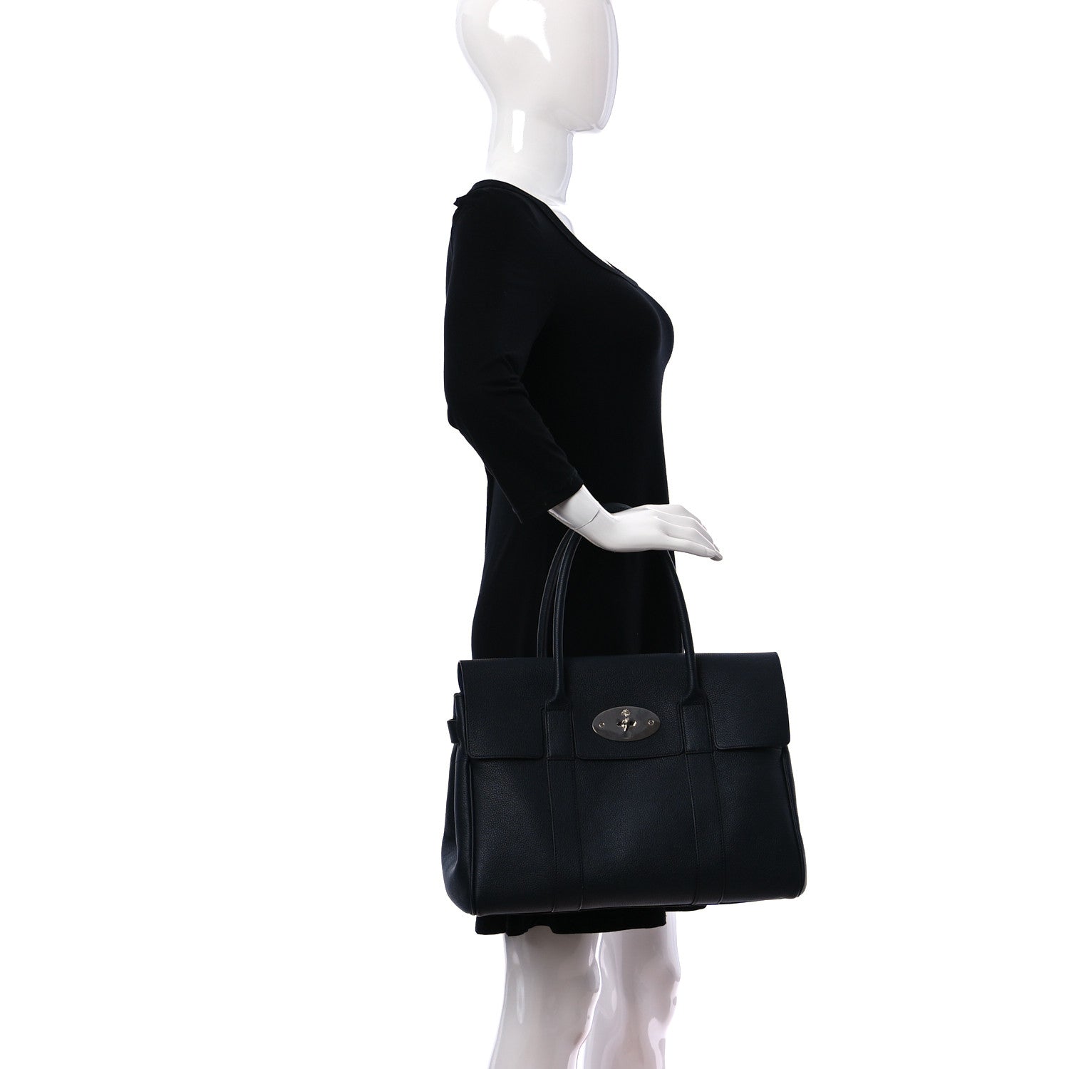 Mulberry Classic Grain Calfskin Bayswater Midnight 3 of 11