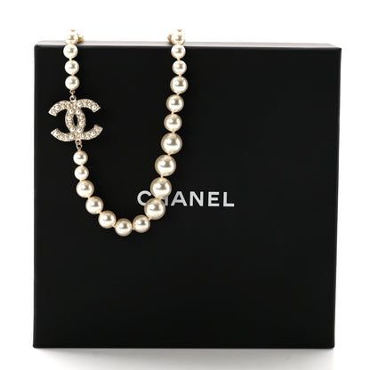 Chanel Pearl CC 100th Anniversary Necklace Light Gold 7 of 7