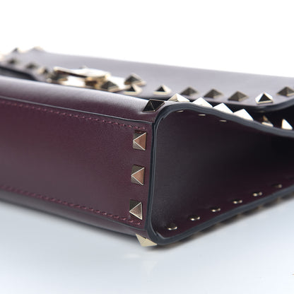 Valentino Garavani Vitello Medium Rockstud Flip Lock Crossbody Bag Rubin 6 of 8