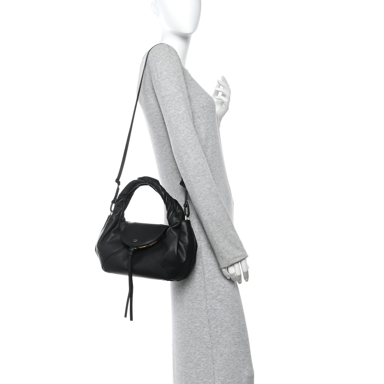 Fendi Calfskin Small Spy Black 2 of 9