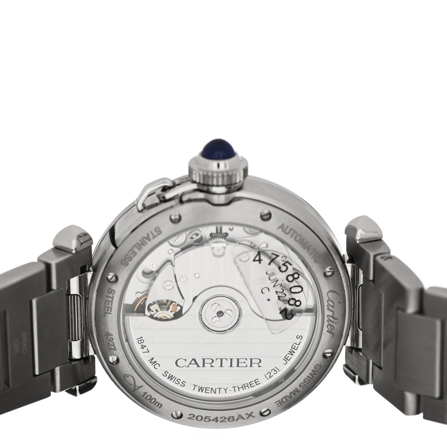 Stainless Steel 35mm Pasha C Automatic Watch Silver