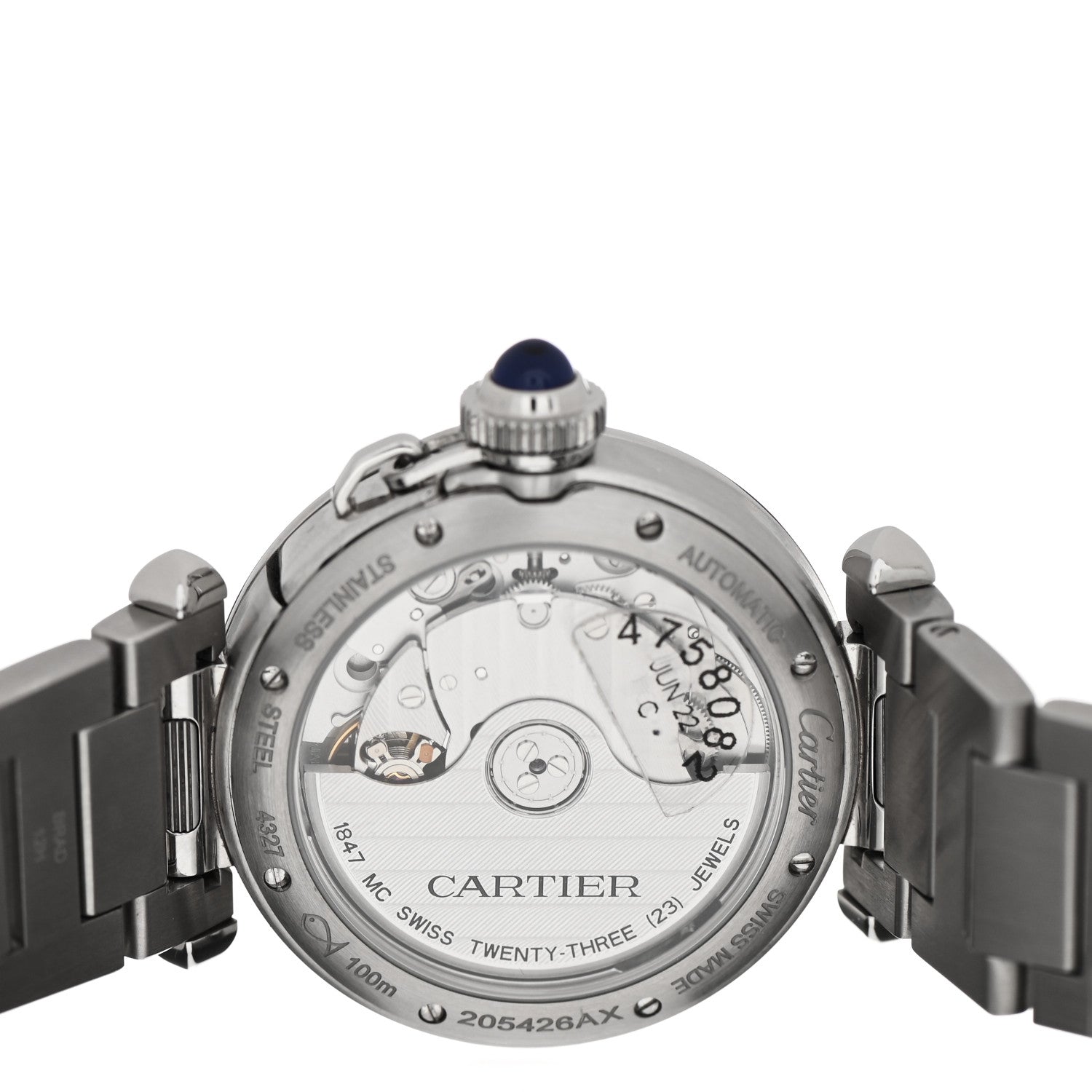 Cartier Stainless Steel 35mm Pasha C Automatic Watch Silver 4 of 6