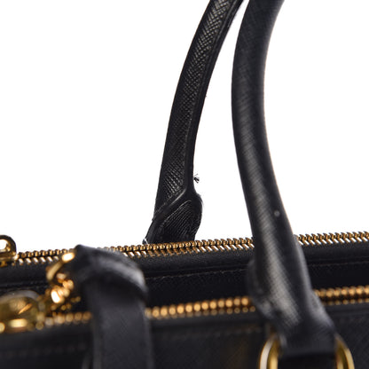 Prada Saffiano Medium Galleria Double Zip Tote Black 12 of 12