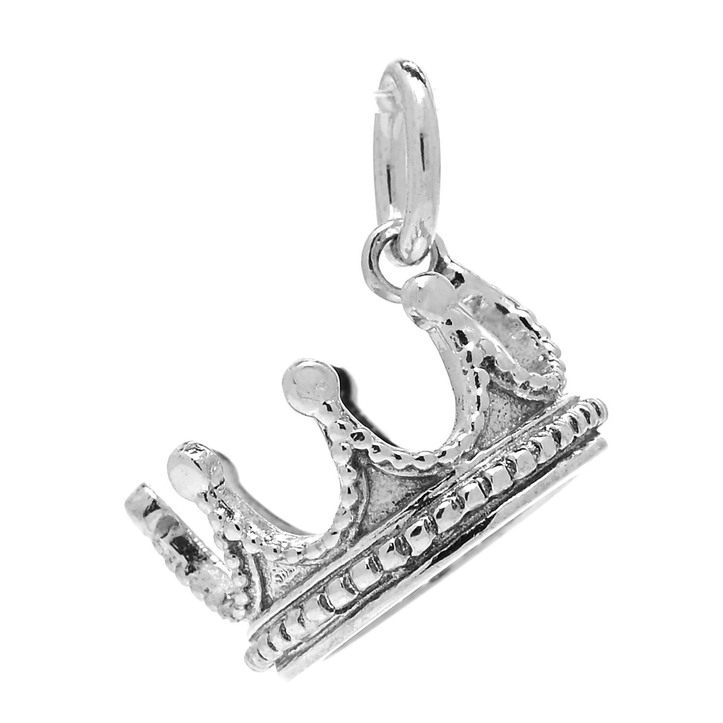 Sterling Silver Crown Charm
