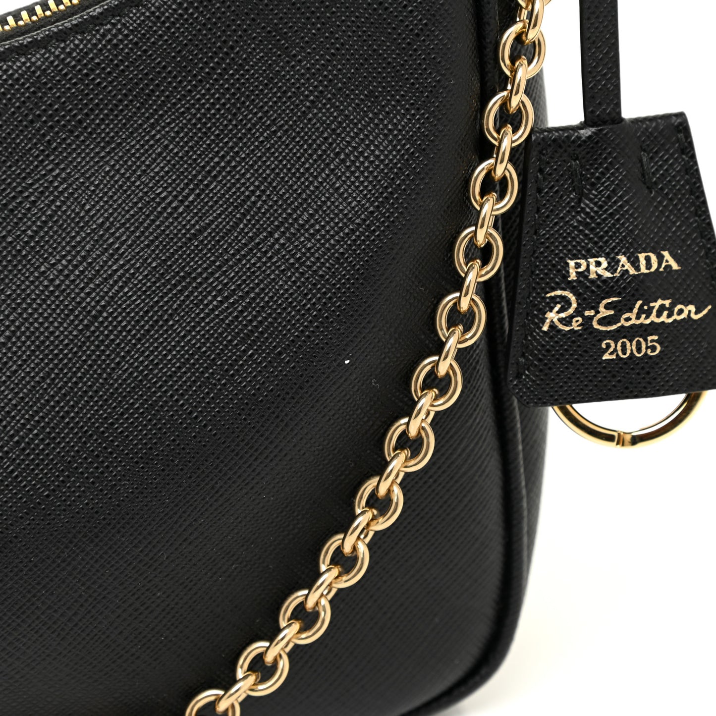 Saffiano Lux Re-Edition 2005 Shoulder Bag Black