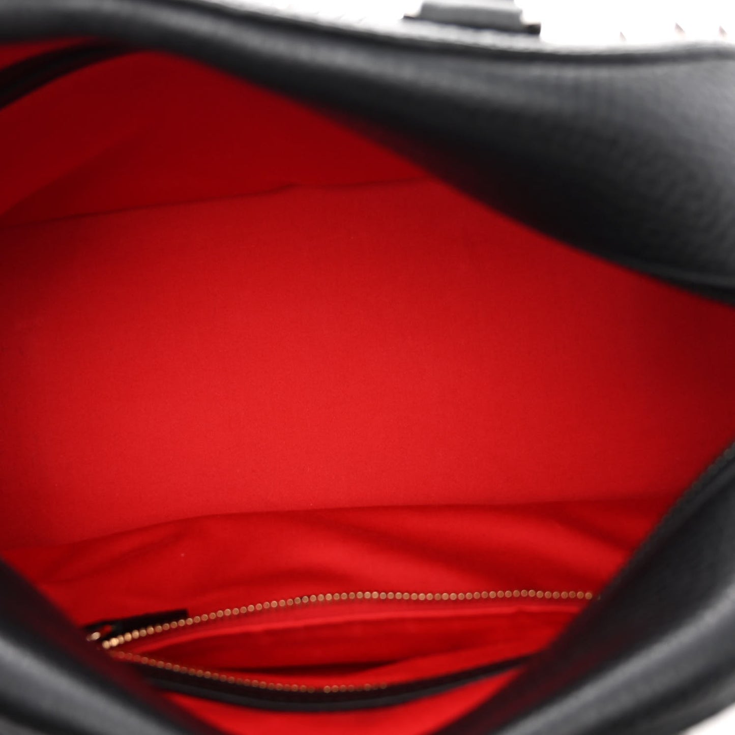 Grained Calfskin Studded Panettone Degrade Dome Bag Black