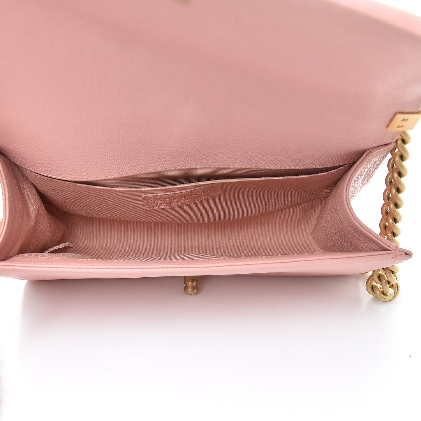 Caviar Quilted Medium Boy Flap Pink